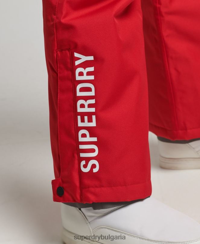 Superdry облекло N00H6548 червен Жени спасителни панталони