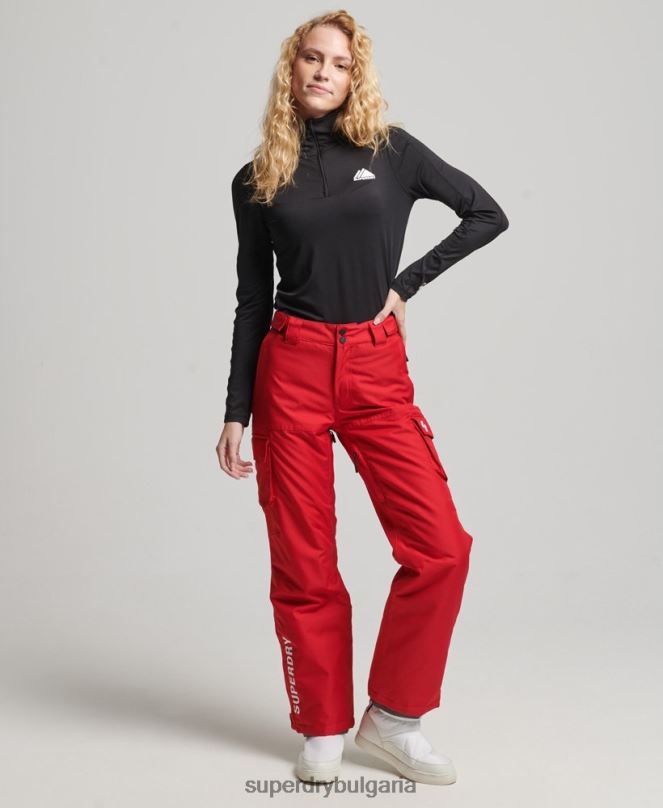 Superdry облекло N00H6548 червен Жени спасителни панталони