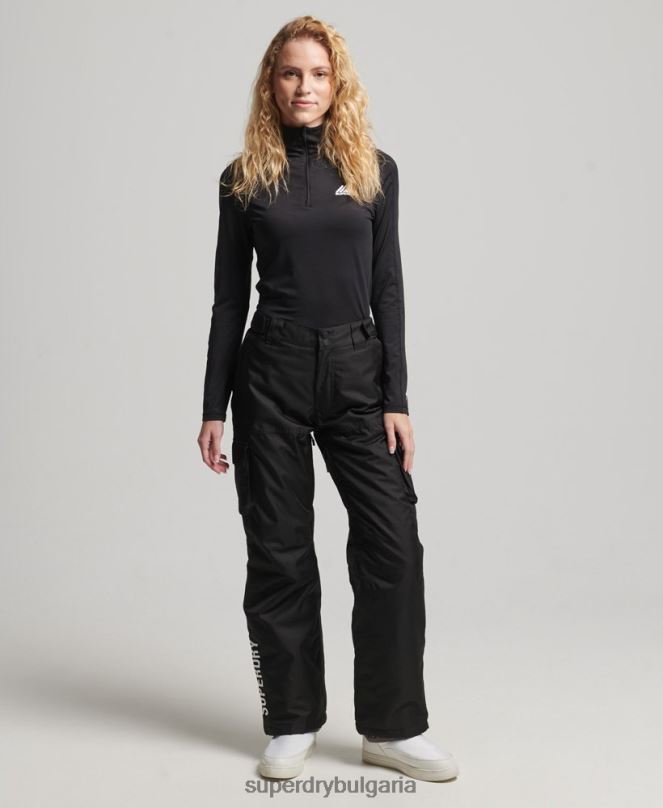 Superdry облекло N00H6550 черен Жени спасителни панталони
