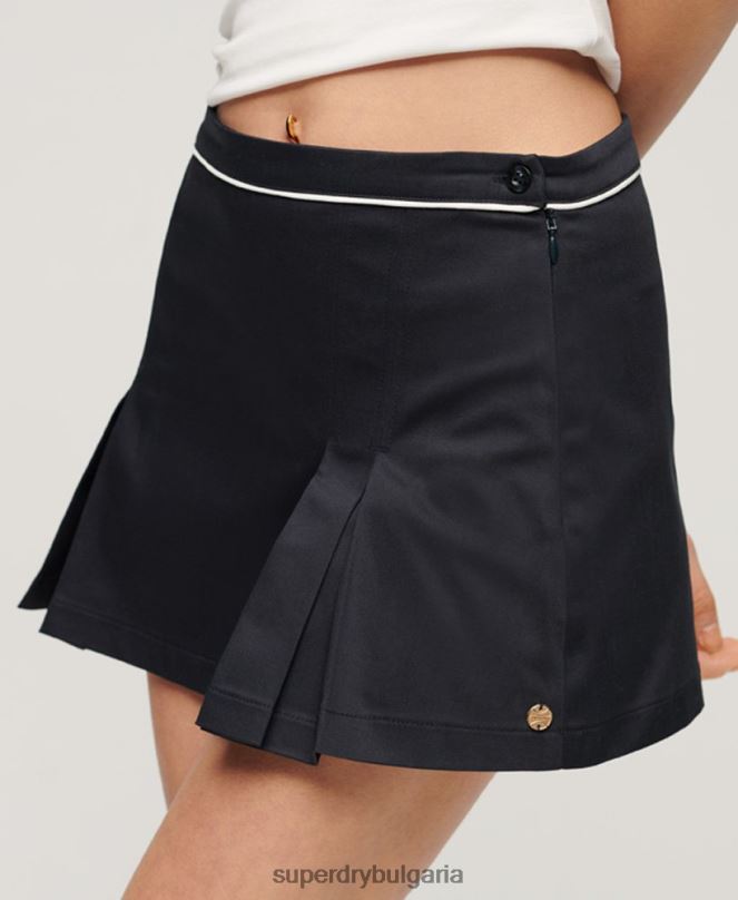 Superdry облекло N00H2218 военноморски флот Жени тенис пола