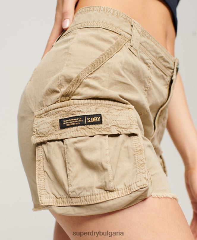Superdry облекло N00H4113 кафяво Жени полезна парашутна пола