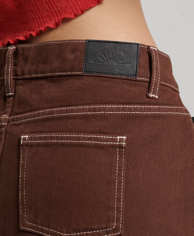 Superdry облекло N00H4115 кафяво Жени работно облекло мини пола