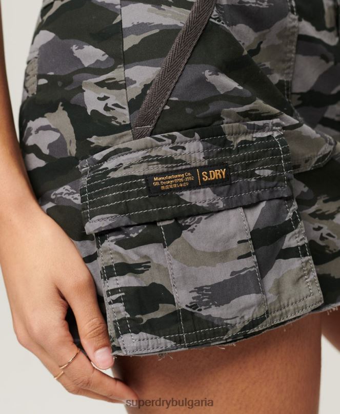 Superdry облекло N00H4122 зелено Жени полезна парашутна пола