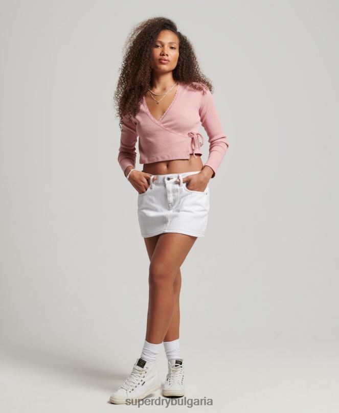 Superdry облекло N00H4125 бяло Жени работно облекло мини пола