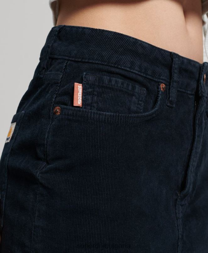 Superdry облекло N00H4137 военноморски флот Жени ретро шнур мини пола
