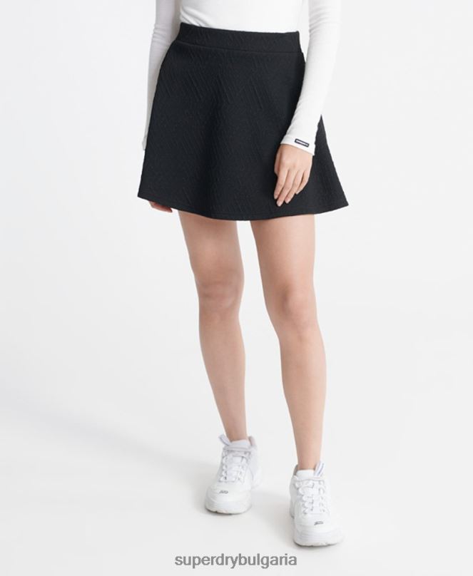 Superdry облекло N00H4166 черен Жени скейтърска пола Брук