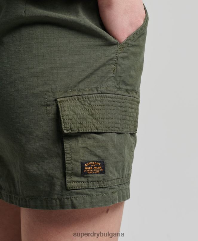 Superdry облекло N00H6519 каки Жени винтидж полезна мини пола