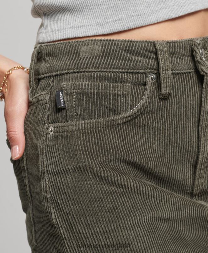 Superdry облекло N00H6634 каки Жени шнур мини пола