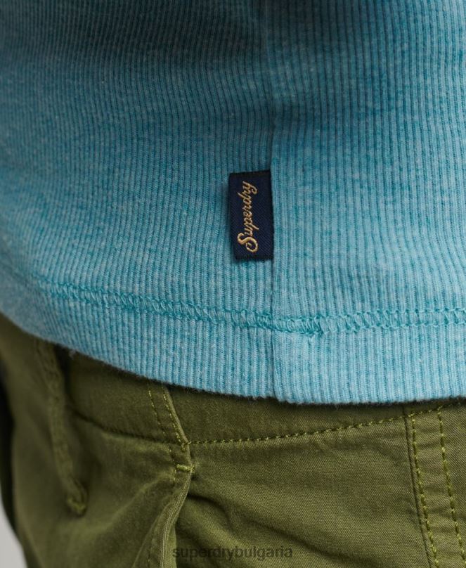 Superdry облекло N00H2339 син Жени жилетка с дантелена тапицерия