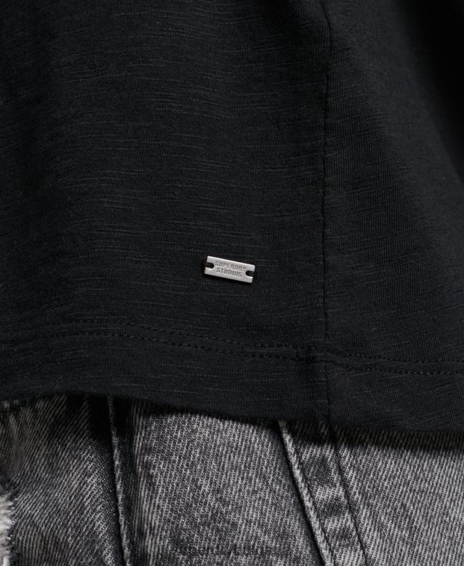 Superdry облекло N00H2868 черен Жени потник от трико studios