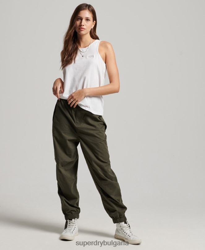 Superdry облекло N00H2883 бяло Жени жилетка с винтидж лого