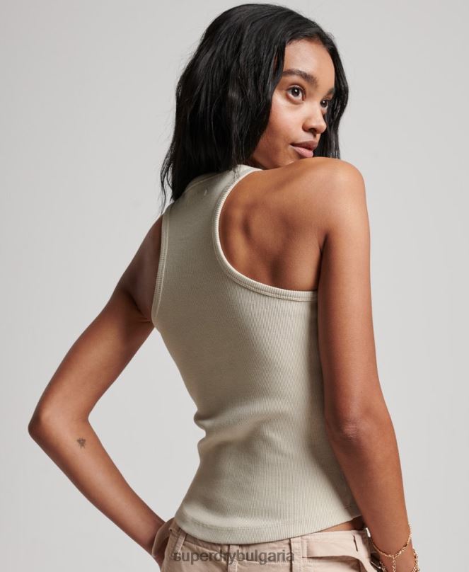 Superdry облекло N00H2896 бежово Жени основен потник