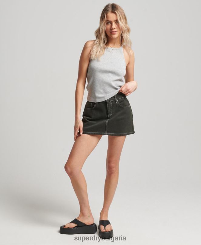 Superdry облекло N00H2900 сиво Жени горнище със състезателна жилетка