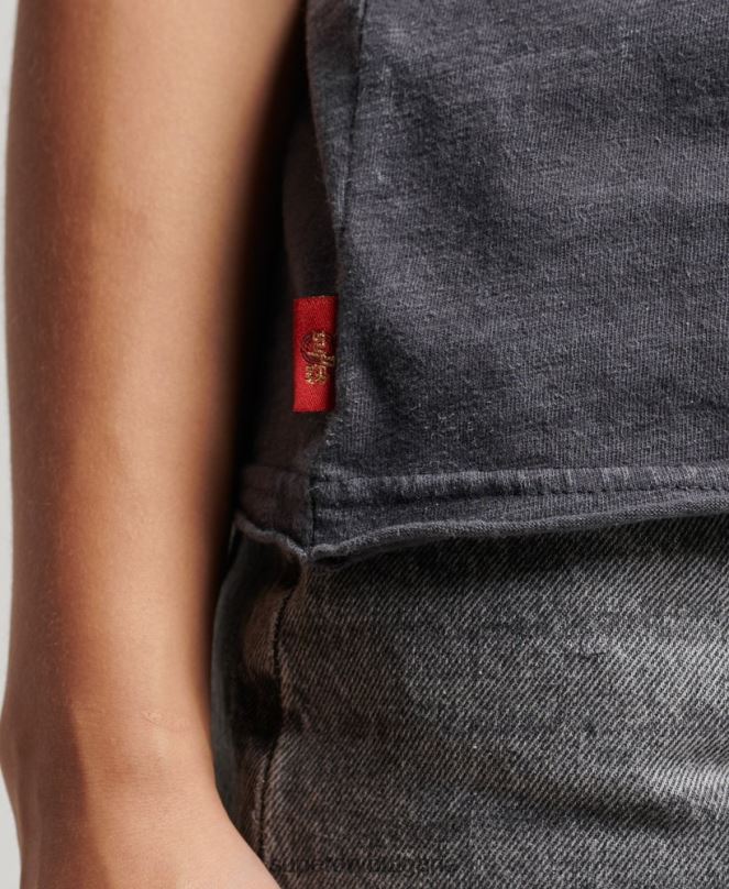 Superdry облекло N00H2910 черен Жени жилетка от магазин за ретро стоки