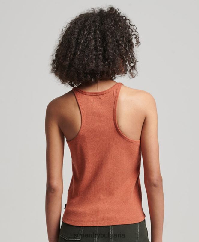 Superdry облекло N00H2912 оранжево Жени горнище със състезателна жилетка