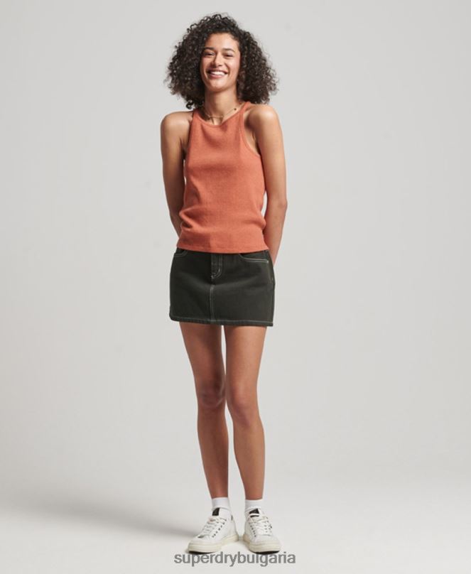 Superdry облекло N00H2912 оранжево Жени горнище със състезателна жилетка