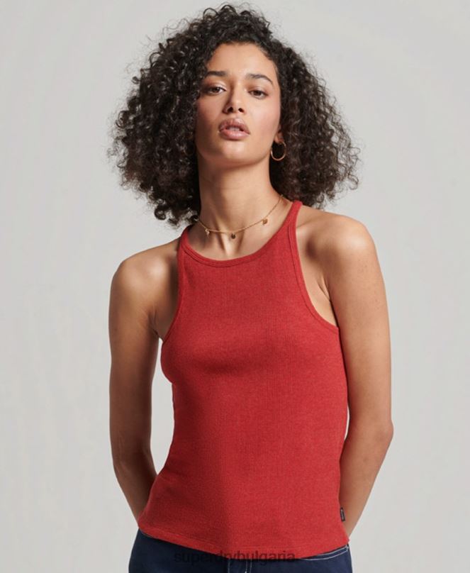 Superdry облекло N00H2924 червен Жени горнище със състезателна жилетка