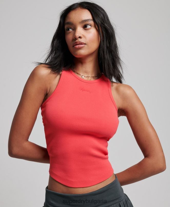 Superdry облекло N00H2949 розово Жени основен потник