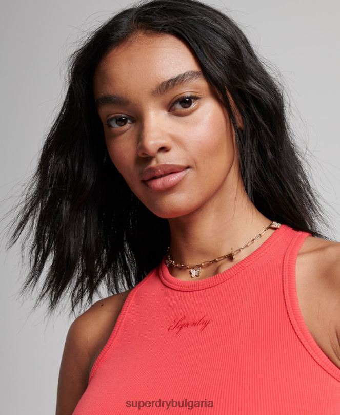 Superdry облекло N00H2949 розово Жени основен потник