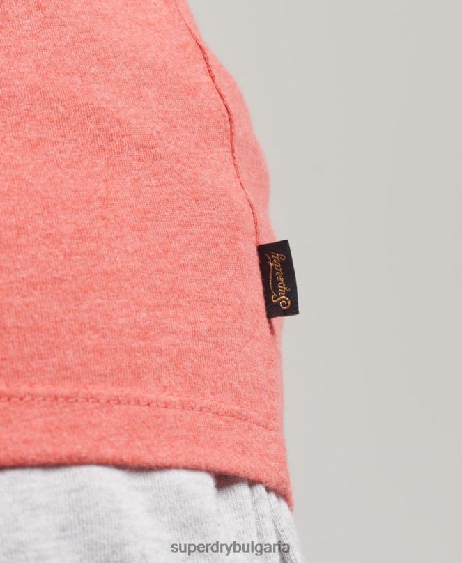 Superdry облекло N00H2951 корал Жени жилетка с винтидж лого
