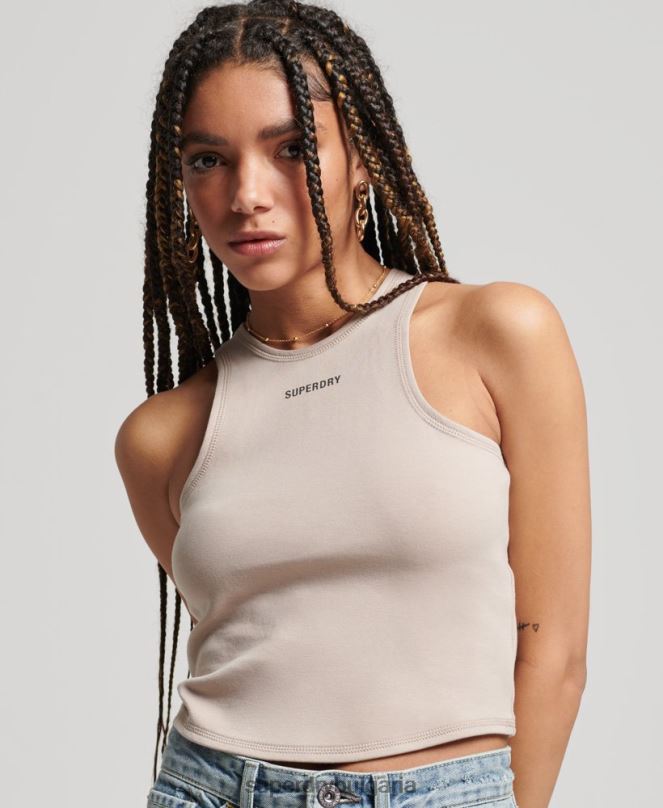 Superdry облекло N00H2960 светло сив Жени кодова състезателна жилетка