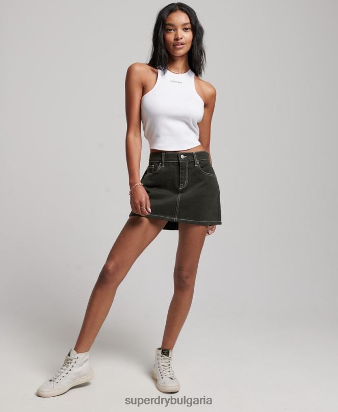 Superdry облекло N00H2965 бяло Жени кодова състезателна жилетка