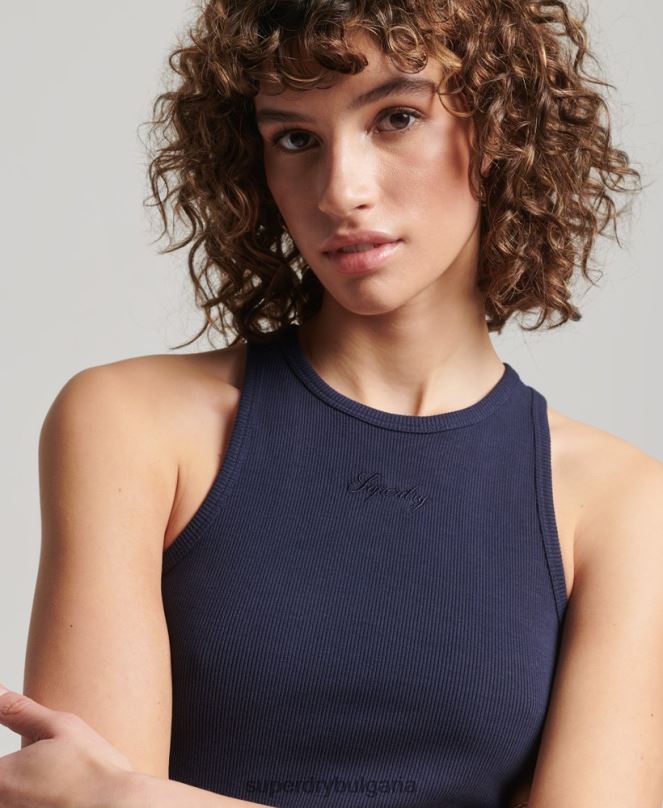 Superdry облекло N00H3000 военноморски флот Жени основен потник