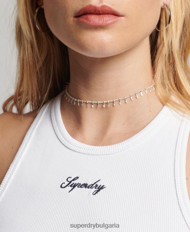 Superdry облекло N00H3008 бяло Жени основен потник