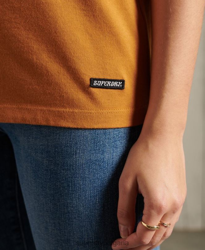Superdry облекло N00H3081 оранжево Жени бохемска горна част с елече