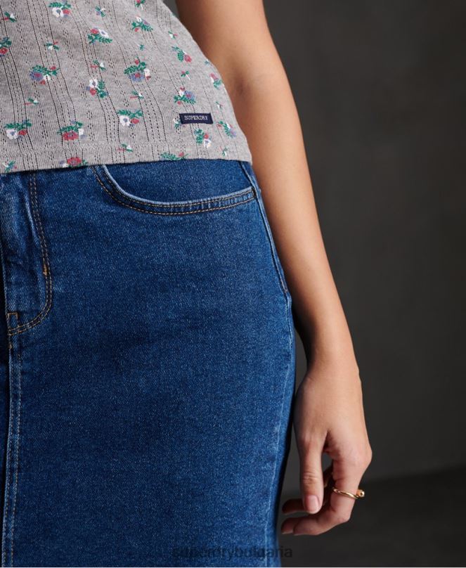 Superdry облекло N00H3088 светло сив Жени есенциален потник