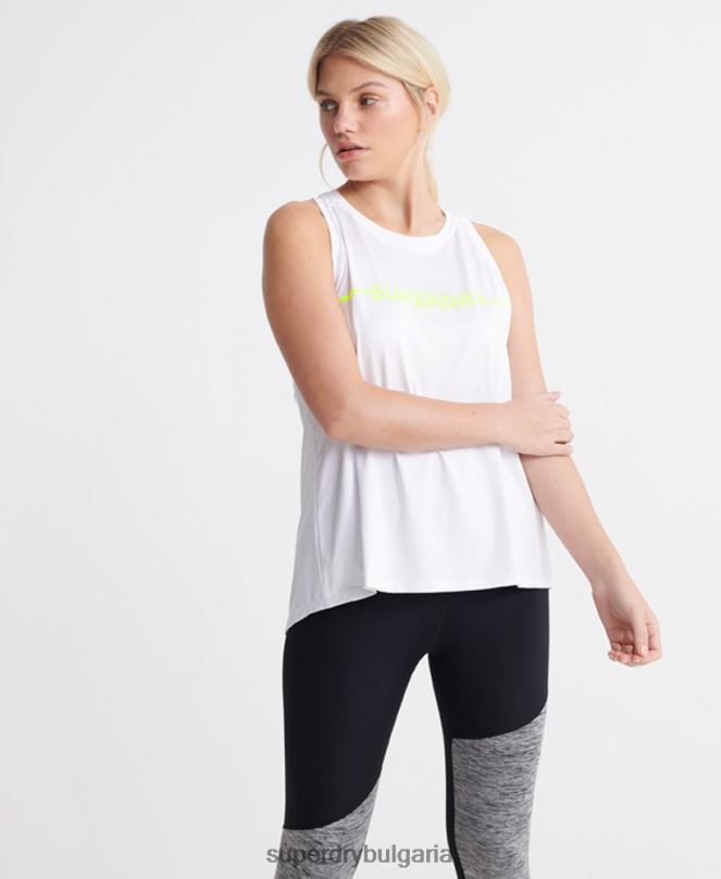 Superdry облекло N00H3089 бяло Жени тренировъчна гимнастика