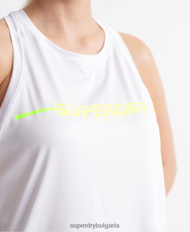 Superdry облекло N00H3089 бяло Жени тренировъчна гимнастика