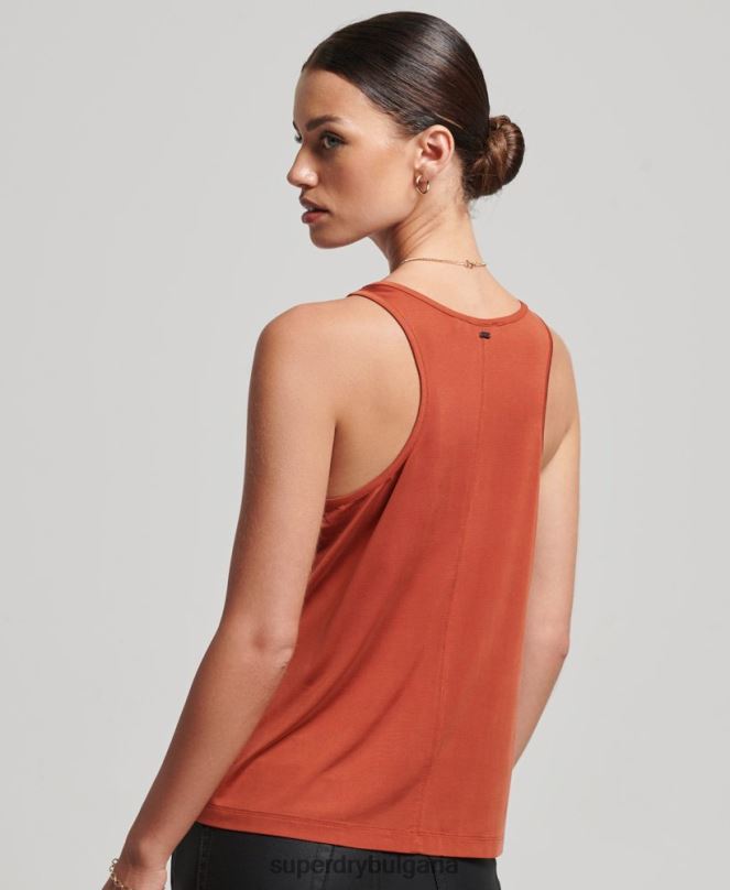 Superdry облекло N00H6705 червен Жени купро потник