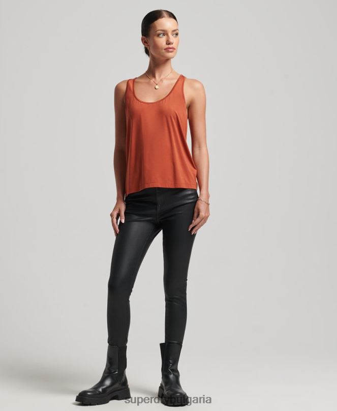 Superdry облекло N00H6705 червен Жени купро потник