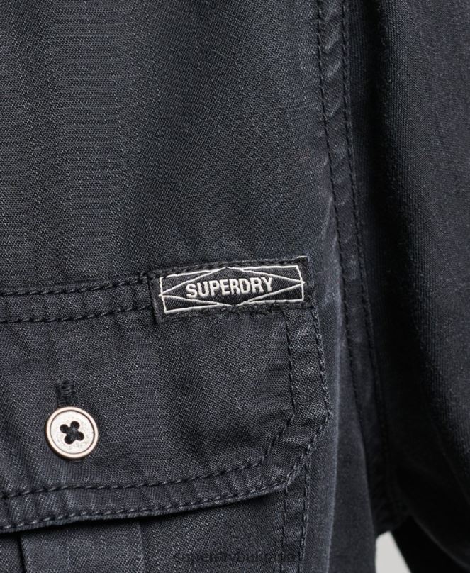 Superdry облекло N00H3004 кафяво Жени военна риза