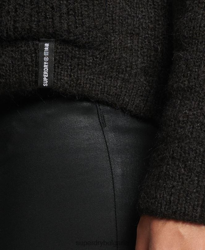 Superdry облекло N00H3962 черен Жени основна супер мека жилетка