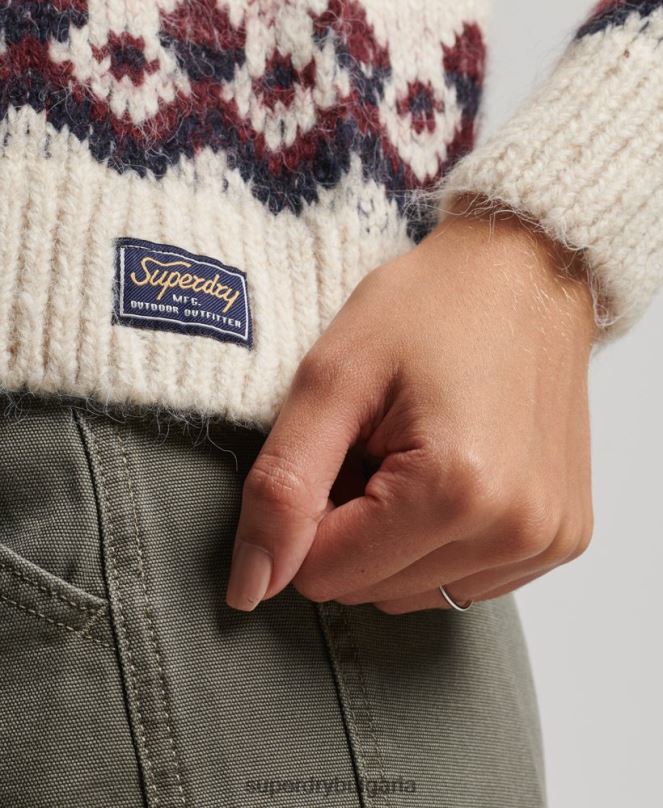 Superdry облекло N00H3983 бяло Жени напуснат джоб с джобове