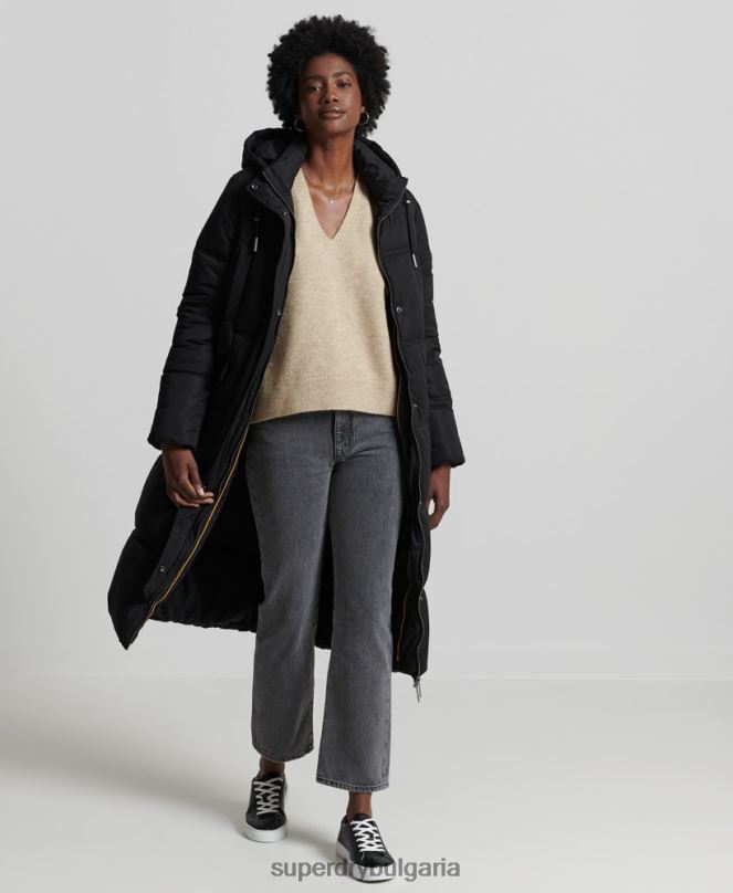 Superdry облекло N00H4016 голо Жени studios плетен джъмпер с v-образно деколте