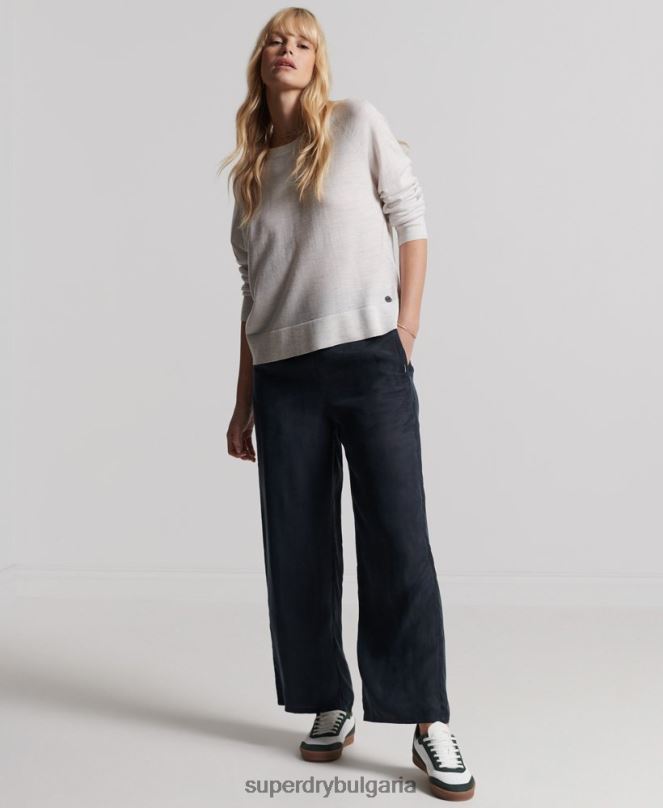 Superdry облекло N00H6712 светло сив Жени мериносов джъмпер