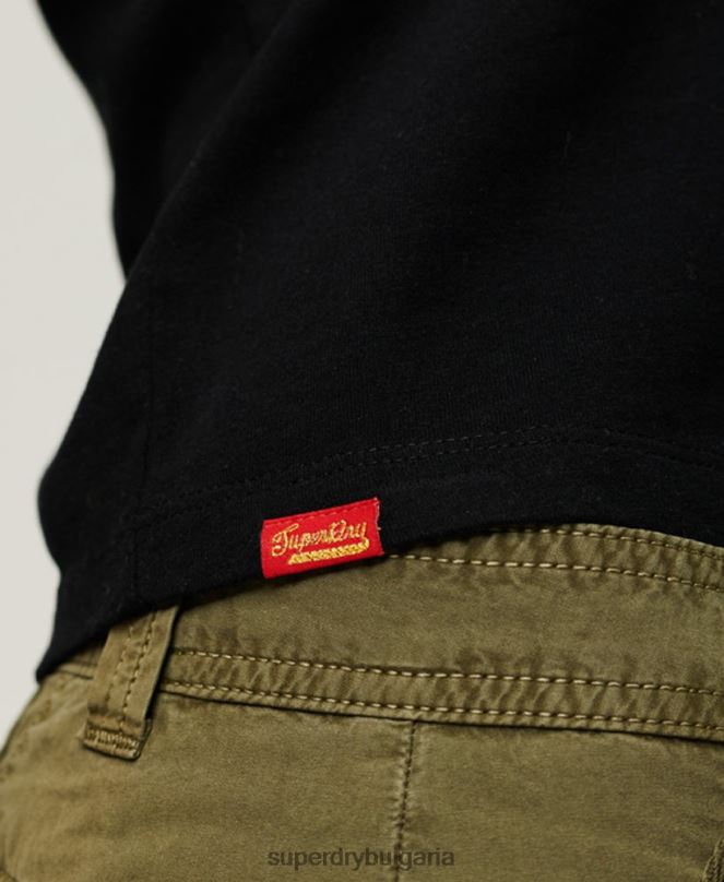 Superdry облекло N00H2122 черен Жени работно облекло тениска с графики