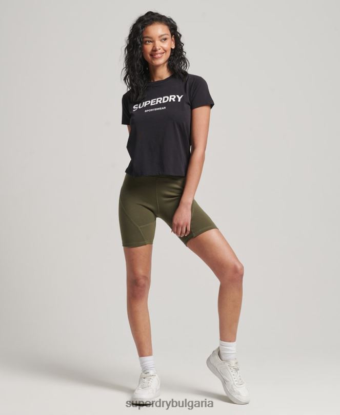 Superdry облекло N00H2150 черен Жени графична тениска от 90-те