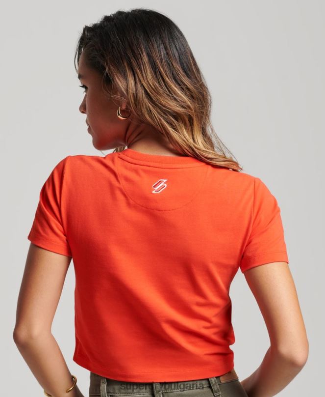 Superdry облекло N00H2214 червен Жени графична малка тениска