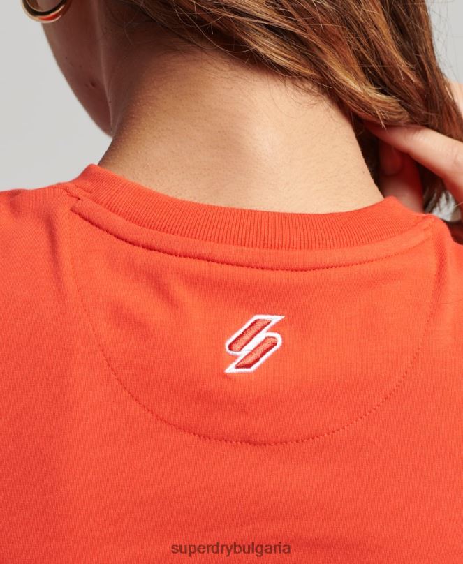 Superdry облекло N00H2214 червен Жени графична малка тениска