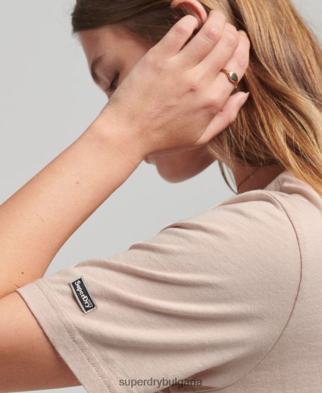 Superdry облекло N00H2624 розово Жени графична тениска suika