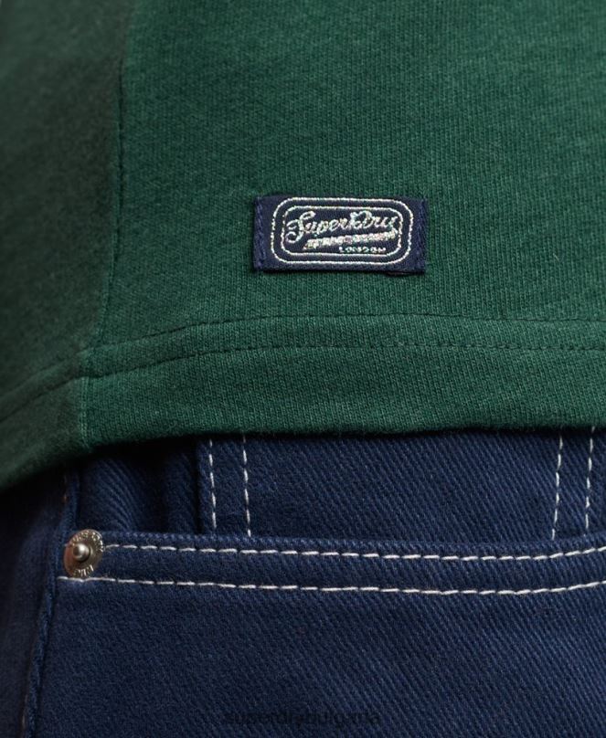 Superdry облекло N00H2650 зелено Жени архивна неонова графична тениска