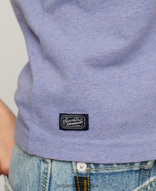 Superdry облекло N00H2657 лилаво Жени архивна неонова графична тениска