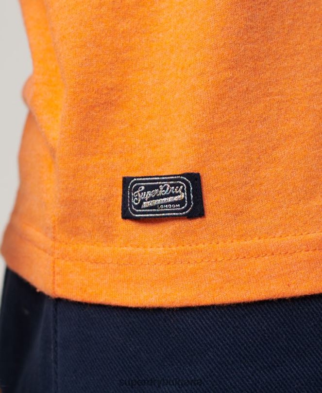 Superdry облекло N00H2668 оранжево Жени архивна неонова графична тениска