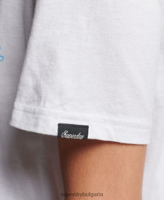 Superdry облекло N00H2736 бяло Жени горска графична тениска