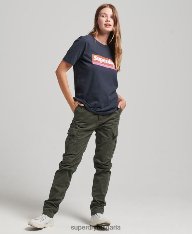 Superdry облекло N00H2754 военноморски флот Жени търговска тениска