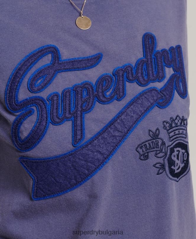 Superdry облекло N00H2764 тъмно синьо Жени гордост и крафт тениска